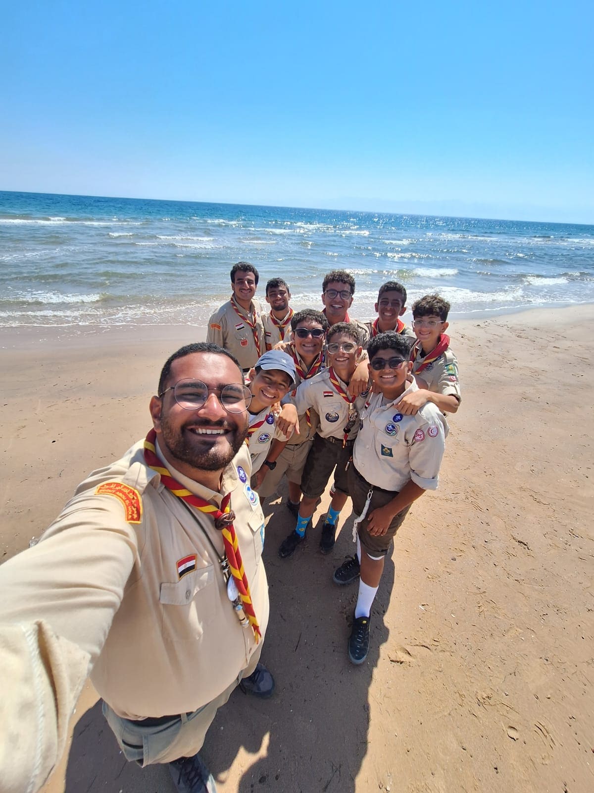 الكشافة على شاطئ نويبع